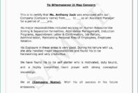 Example Of A Brand Statement with Friendly Letter format In English Job Certificate format Mission