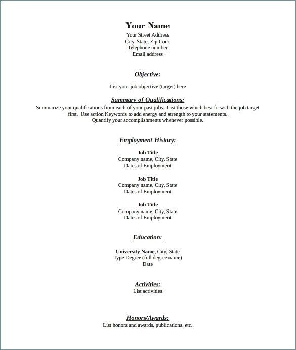 Examples Resume From How Can I Do A Resume Best Resume Examples 0d