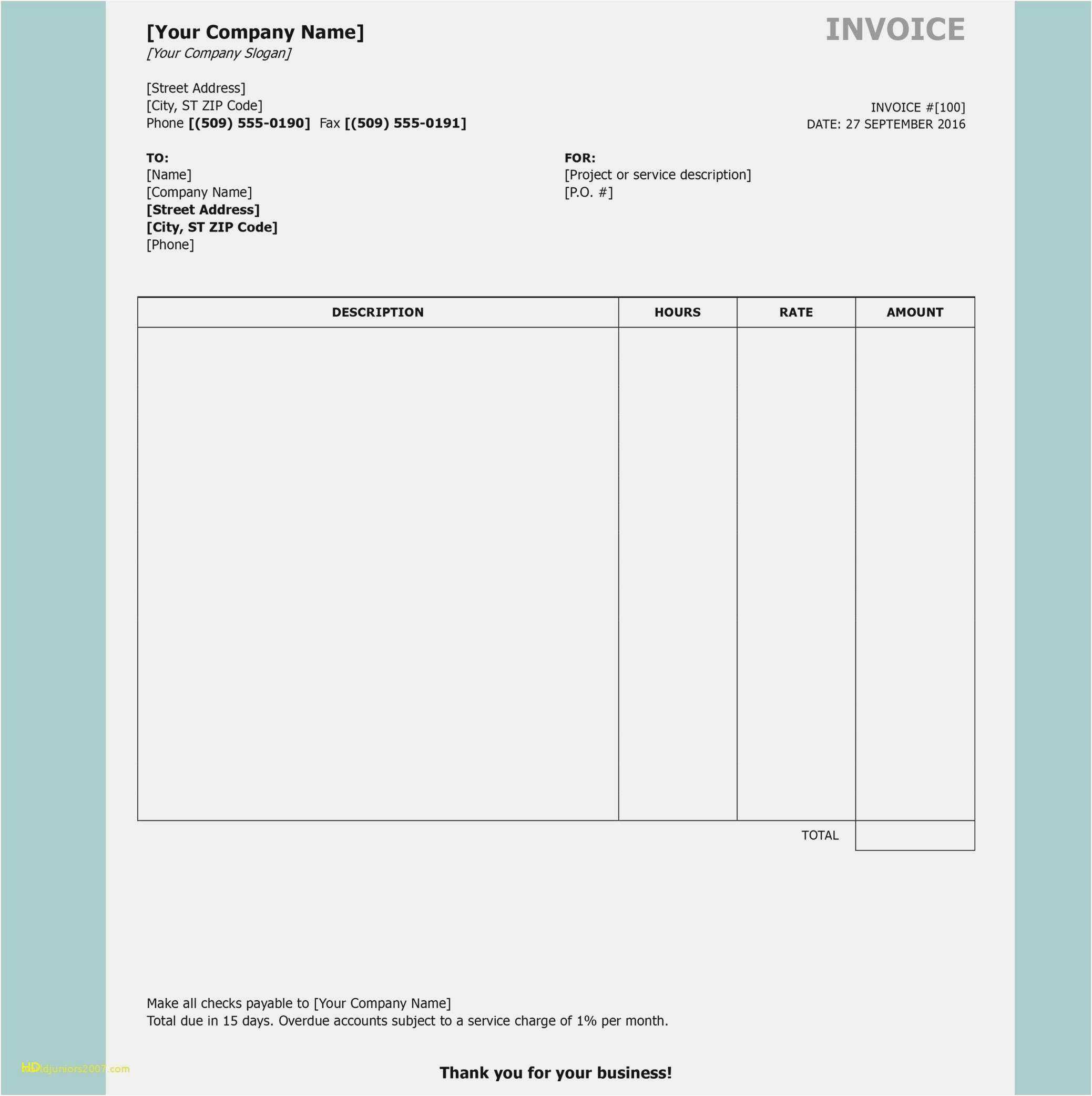 Labor Receipt Template Free Wordpad