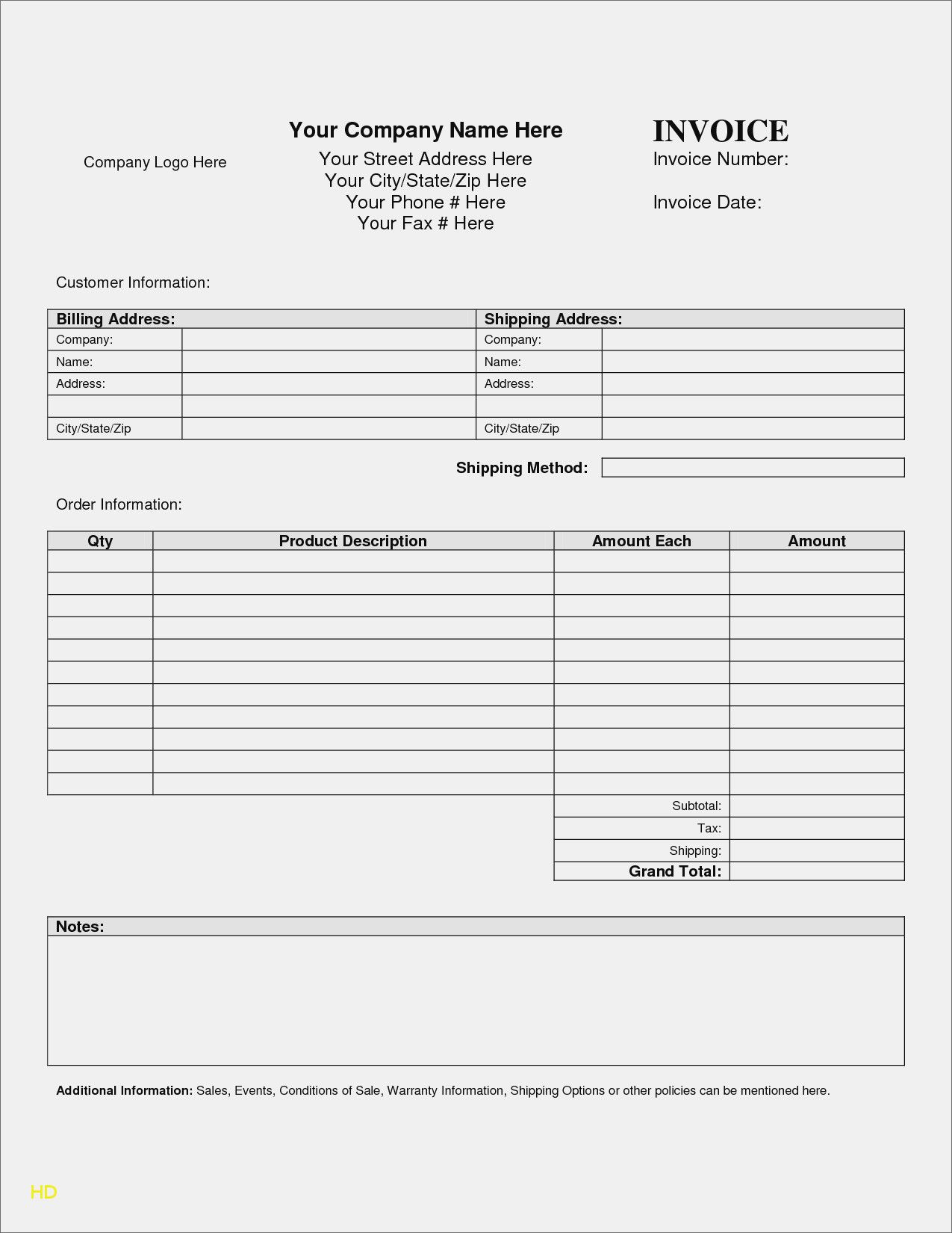 Purchase Invoice format In Excel Free Invoice Template with Logo Millbayventures Sales Invoice